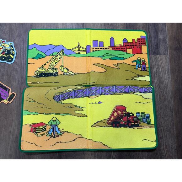 Soft Play Felt Book Playset Cool Wheels - 21 Felt Vehicles, Monster Truck & More - Picture 6 of 9